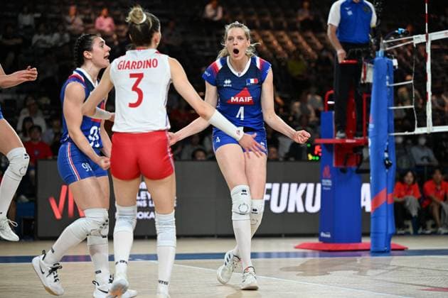 Christina Bauer (FRA), JUNE 13, 2024 - Volleyball : FIVB Volleyball Nations League 2024 Women s Preliminary Round between France 2-3 South Korea at West Japan General Exhibition Center, Fukuoka, Japan. Noxthirdxpartyxsales  (256324111)