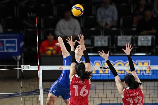 Lucille Gicquel (FRA), JUNE 13, 2024 - Volleyball : FIVB Volleyball Nations League 2024 Women s Preliminary Round between France 2-3 South Korea at West Japan General Exhibition Center, Fukuoka, Japan. Noxthirdxpartyxsales  (256324062)