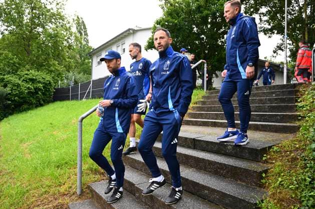 Belgium Media Activities UEFA EURO, EM, Europameisterschaft,Fussball 2024 14 06 2024 FREIBERG AM NECKA, GERMANY - JUNE 14 : Tedesco Domenico head coach of Belgium during a training session of the Belgian Red Devils at the UEFA Euro 2024 European Football Championship tournament on June 14, 2024 in Freiberg am Necka, Germany, 14 06 2024 Freiberg am Necka Germany  Copyright: xVincentxKalutx