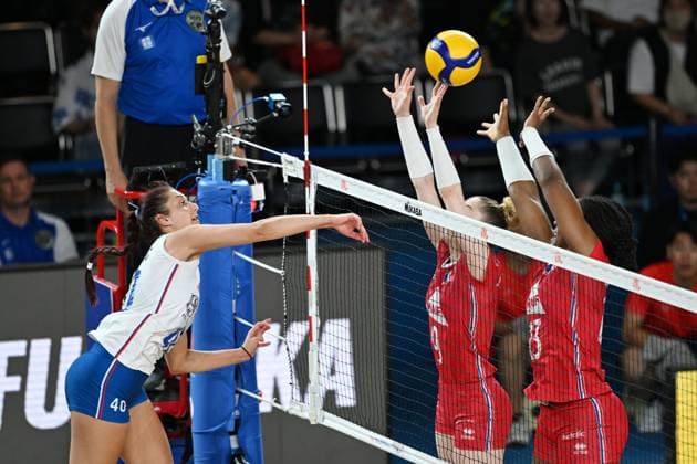 Vanja Ivanovic (SRB), JUNE 14, 2024 - Volleyball : FIVB Volleyball Nations League 2024 Women s Preliminary Round between Serbia 1-3 France at West Japan General Exhibition Center, Fukuoka, Japan. Noxthirdxpartyxsales  (256349930)