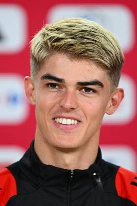 Belgium Media Activities UEFA EURO, EM, Europameisterschaft,Fussball 2024 14 06 2024 FREIBERG AM NECKA, GERMANY - JUNE 14 : De Ketelaere Charles midfielder of Belgium talking to the press during a press conference, PK, Pressekonferenz of the Belgian Red Devils at the UEFA Euro 2024 European Football Championship tournament on June 14, 2024 in Freiberg am Necka, Germany, 14 06 2024 Freiberg am Necka Germany  Copyright: xVincentxKalutx