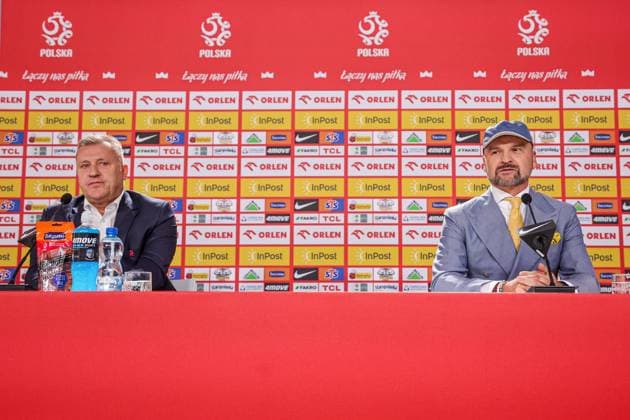 14.06.2024 HANNOVER, NIEMCY PILKA NOZNA (FOOTBALL) UEFA EURO, EM, Europameisterschaft,Fussball 2024 - CENTRUM TRENINGOWE REPREZENTACJI POLSKI - HANNOVER 96 ACADEMIE KONFERENCJA PRASOWA I TRENING REPREZENTACJI POLSKI NZ CEZARY KULESZA PREZES PZPN, RAFAL BRZOSKA - PREZES FIRMY INPOST, PODPISANIE UMOWY Z PZPN FOTO LUKASZ GROCHALA CYFRASPORT NEWSPIX.PL --- Newspix.pl POLISH FOOTBALL national team, Nationalteam press conference, PK, Pressekonferenz AND TRAINING SESSION ON EURO 2024 IN HANOVER  20240614CSLG0007