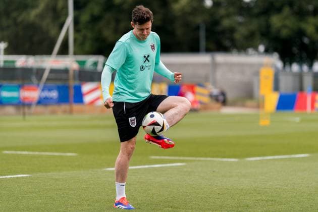 SOCCER - UEFA EURO, EM, Europameisterschaft,Fussball 2024 BERLIN,GERMANY,14.JUN.24 - SOCCER -UEFA EURO 2024, OEFB, Oesterreichischer Fussball-Bund, training. Image shows Michael Gregoritsch (AUT).  GEPAxpictures xJohannesxFriedl