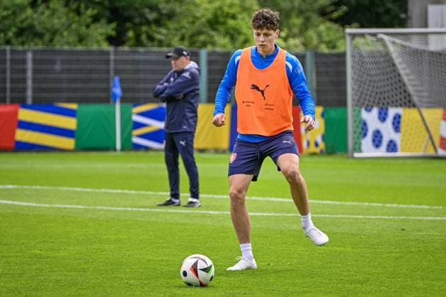 Open training of the Czech national football team within the European Championships, in Norderstedt, Germany, June 14, 2024. Ladislav Krejci Jr. (CTKxPhoto VitxSimanek) CTKPhotoP2024061404402  CTKPhotoP2024061404402