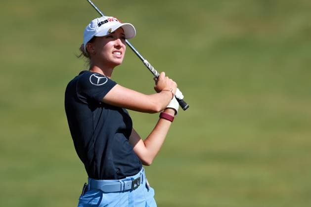 Meijer LPGA, Golf Damen Classic Alexandra Forsterling of Berlin, Germany hits from out of bounds to the 10th green during the first round of the Meijer LPGA Classic for Simply Give golf tournament at Blythefield Country Club in Belmont, MI, USA Thursday, June 13, 2024. Belmont Michigan United States  Copyright: xAmyxLemusx originalFilename:lemus-meijerlp240613_npOLH.jpg
