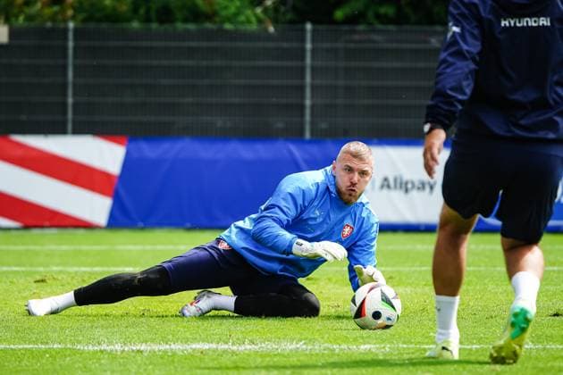 Jindrich Stanek Czech Republic, 01 GER, Training Czech Republic, European Football Championship, UEFA Euro 2024, 14 06 2024 GER, Training Czech Republic, European Football Championship, UEFA Euro 2024, 14 06 2024 Norderstedt Copyright: xEibner-Pressefoto MarcelxvonxFehrnx EP_MFN