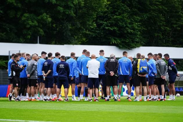 Circle of players before the start of training GER, Training Czech Republic, European Football Championship, UEFA Euro 2024, 14 06 2024 GER, Training Czech Republic, European Football Championship, UEFA Euro 2024, 14 06 2024 Norderstedt Copyright: xEibner-Pressefoto MarcelxvonxFehrnx EP_MFN