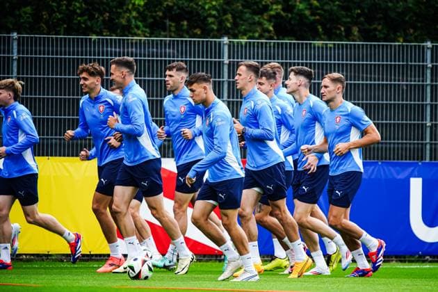 Players warming up GER, Training Czech Republic, European Football Championship, UEFA Euro 2024, 14 06 2024 GER, Training Czech Republic, European Football Championship, UEFA Euro 2024, 14 06 2024 Norderstedt Copyright: xEibner-Pressefoto MarcelxvonxFehrnx EP_MFN