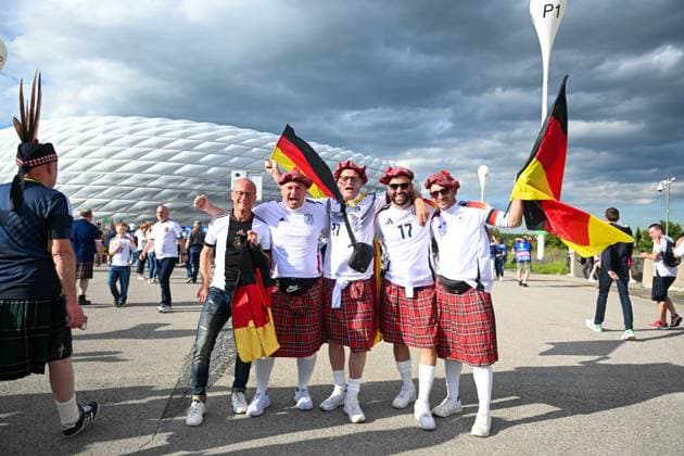 Euro 2024 Germany Scotland on 14 06 2024 at the Allianz Arena in Munich Fans before the first match at Euro 2024 MT