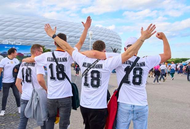DFB and scotish fans in the group stage match GERMANY - SCOTLAND of the UEFA European Championships 2024 on Jun 14, 2024 in Munich, Germany.