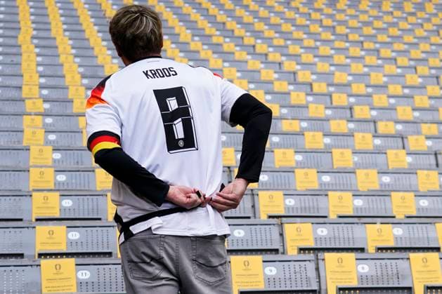 GER: Germany v Scotland. UEFA EURO, EM, Europameisterschaft,Fussball 2024 Germany and Toni Kroos fan during the UEFA Euro 2024 match between Germany and Scotland, Group A, date 1, played at Allianz Arena Stadium on June 14, 2024 in Munich, Germany. kpng Copyright: xBaguxBlancox xPRESSINPHOTOx PS_240614_GER_ESC_028