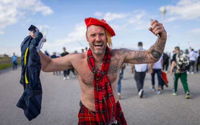 Munich, Germany 14th Jun 2024 Scotland Fans Germany Scotland Germany Scotland 14 06 2024