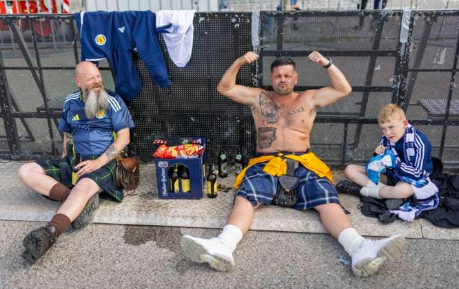 Munich, Germany 14th Jun 2024 Scotland Fans Germany Scotland Germany Scotland 14 06 2024