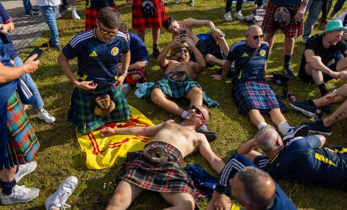 Munich, Germany 14th Jun 2024 Scotland Fans Germany Scotland Germany Scotland 14 06 2024