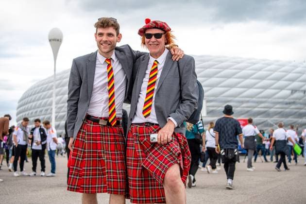 Germany fans before the opening match of the European Championship Germany Scotland on 14 06 2024 Munich Munich Football Arena Bayern Germany
