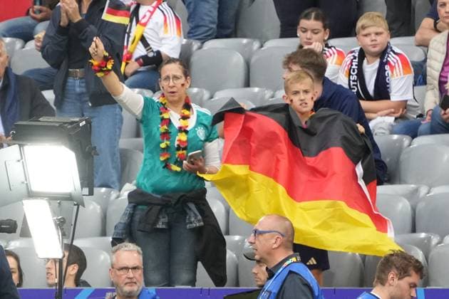German fans Munich 14 06 2024 Germany vs Scotland, EURO2024 opening match, Group A, EM Arena Munich