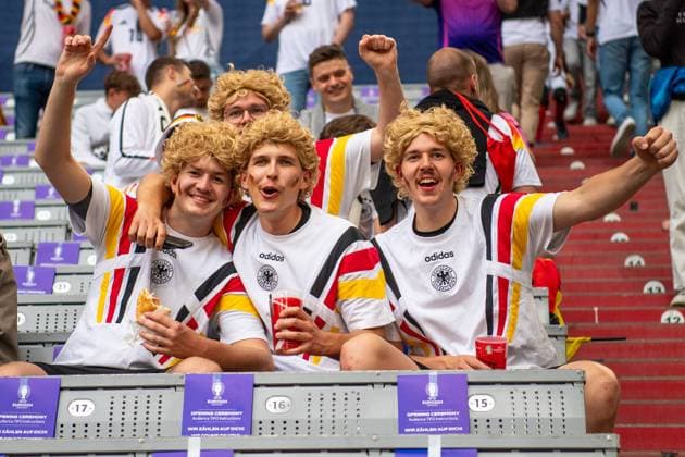 Germany fans before the opening match of the European Championship Germany Scotland on 14 06 2024 Munich Munich Football Arena Bayern Germany
