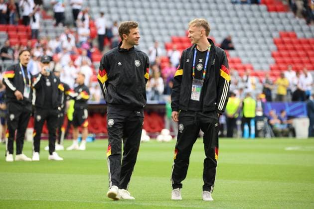14 06 2024, Football, Men, UEFA European Championship 2024, Opening match, Group A, Germany Scotland, Maximilan Beier Germany , Thomas Mueller Germany Munich Allianz Arena Bayern Germany EN Copyright: xSebastianxBachx