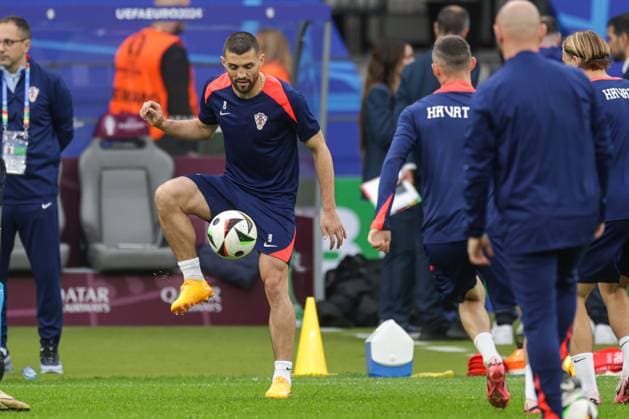 Croatia Training Session And press conference, PK, Pressekonferenz Group B - UEFA EURO, EM, Europameisterschaft,Fussball 2024 BERLIN, GERMANY - JUNE 14: Mateo Kovacic of Croatia during Croatia training session on Olympic Stadium on June 14, 2024 in Berlin, Germany. LukaxStanzl PIXSELL
