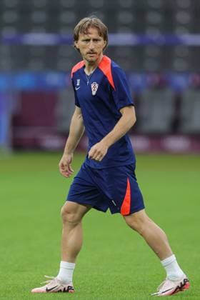 Croatia Training Session And press conference, PK, Pressekonferenz Group B - UEFA EURO, EM, Europameisterschaft,Fussball 2024 BERLIN, GERMANY - JUNE 14: Luka Modric of Croatia during Croatia training session on Olympic Stadium on June 14, 2024 in Berlin, Germany. LukaxStanzl PIXSELL