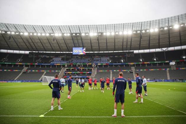 Croatia Training Session And press conference, PK, Pressekonferenz Group B - UEFA EURO, EM, Europameisterschaft,Fussball 2024 BERLIN, GERMANY - JUNE 14: Luka Modric of Croatia during Croatia training session on Olympic Stadium on June 14, 2024 in Berlin, Germany. LukaxStanzl PIXSELL