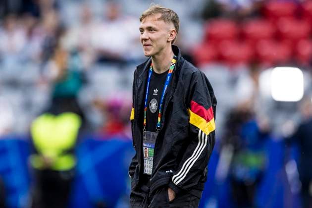 UEFA EURO 2024 Opening match Germany Scotland 14 06 2024 Maximilian Beier Germany, 14 at the pitch inspection UEFA EURO 2024 Opening match Germany Scotland Munich Football Arena, Munich on 14 06 2024 Copyright: xBEAUTIFULxSPORTS Wunderlx