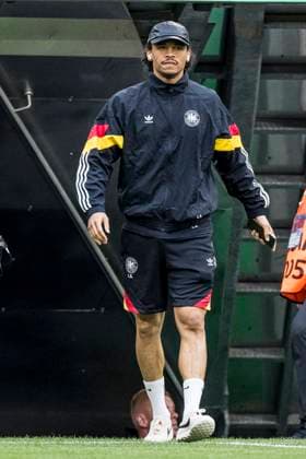 UEFA EURO 2024 Opening match Germany Scotland 14 06 2024 Leroy Sane Germany, 19 at the pitch inspection UEFA EURO 2024 Opening match Germany Scotland Munich Football Arena, Munich on 14 06 2024 Copyright: xBEAUTIFULxSPORTS Wunderlx