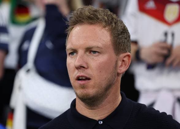 Munich, Germany, 14th June 2024. Julian Nagelsmann coach of Germany during the UEFA European Championships match at Allianz Arena, Munich. Picture credit should read: David Klein Sportimage EDITORIAL USE ONLY. No use with unauthorised audio, video, data, fixture lists, club league logos or live services. Online in-match use limited to 120 images, no video emulation. No use in betting, games or single club league player publications. SPI-3194-0050