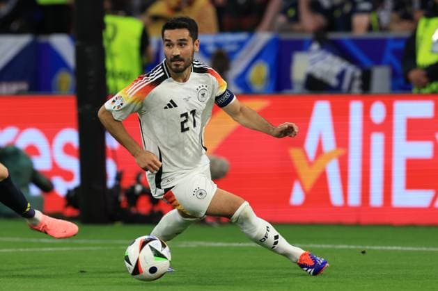 14th June 2024; Munich Football Arena, Munich, Germany; Euro 2024 Group A Football, Germany versus Scotland; Ilkay Gundogan (GER), collects the ball in the box  ActionPlus12654394 PierrexTeyssot