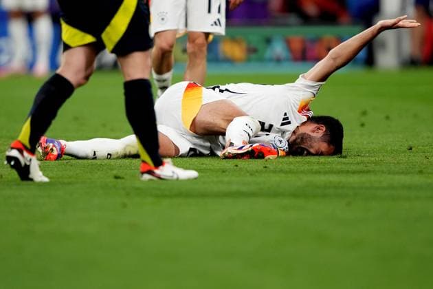 Germany s Ilkay Gundogan during the Euro 2024 soccer match between Germany and Scotland at the Allianz Arena , Munich, Germany - Friday 14 , June , 2024. - Soccer .  Copyright: xSpada LaPressex
