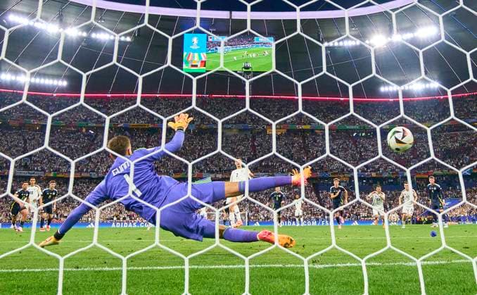 Sport Bilder des Tages Kai Havertz, DFB 7 scores, shoots goal , Tor, Treffer, Torschuss, 3-0, 11m in the group stage match GERMANY - SCOTLAND of the UEFA European Championships 2024 on Jun 14, 2024 in Munich, Germany.