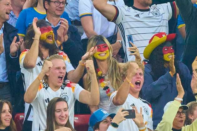 EURO 2024, Germany - Scotland, Heidi Klum in the stands