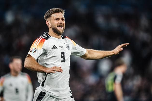 Soccer Men UEFA European Football Championship 2024 MD1 Group A Germany vs Scotland 14 06 2024 Goalscorer Niclas Füllkrug 9, Germany cheers Munich Munich Football Arena Bayern Germany