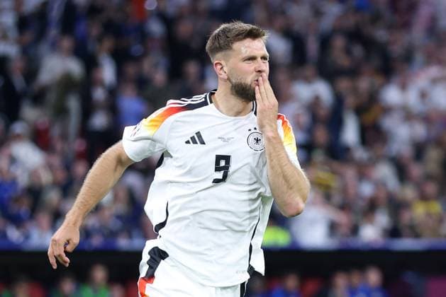 Soccer UEFA EURO 2024 group stage 1 match day opening match Germany Scotland on 14 06 2024 at Munich Football Arena in Munich Goal celebration for 4 0 by Niclas Füllkrug Germany xMSx