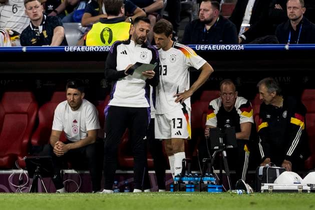 UEFA EURO 2024 Opening match Germany Scotland 14 06 2024 Thomas Müller Germany, 13 shortly before his substitution UEFA EURO 2024 Opening match Germany Scotland Munich Football Arena, Munich on 14 06 2024 Copyright: xBEAUTIFULxSPORTS Wunderlx