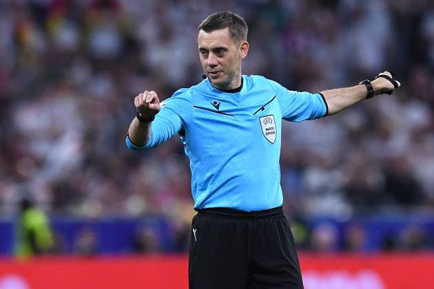 Soccer UEFA EURO 2024 Group Stage 1 Matchday Opening Match Germany Scotland on 14 06 2024 at the Munich Football Arena in Munich FIFA Referee Clement Turpin France xRx