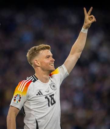 Munich, Germany 14th Jun 2024 Goal celebration Maximilian Mittelstädt DFB Germany Scotland Germany Scotland 14 06 2024