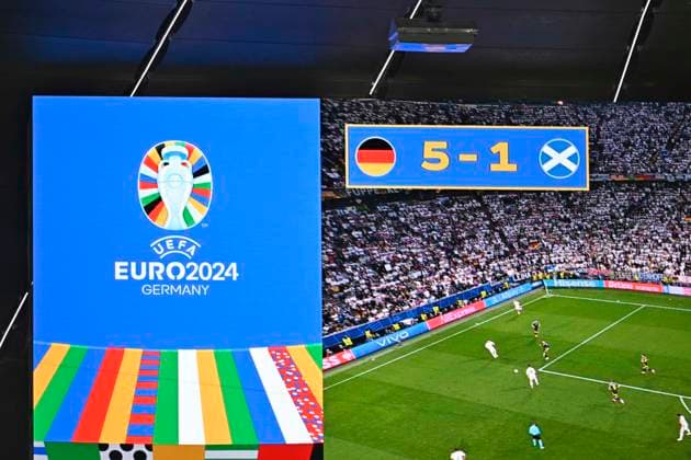 14 06 2024, Football UEFA EURO 2024, preliminary round, 1 match day, opening match Germany Scotland, at the Fußball Arena München 5 1 the final score
