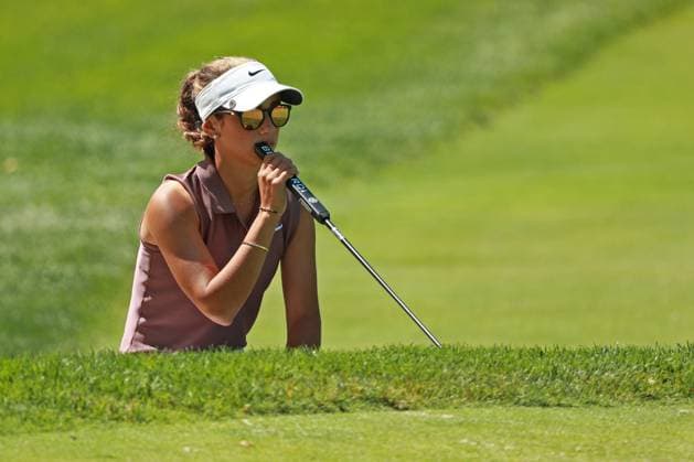 Meijer LPGA, Golf Damen Classic Isabella Fierro of Mexico waits on the third green during Day Two of the Meijer LPGA Classic for Simply Give golf tournament at Blythefield Country Club in Belmont, MI, USA Friday, June 14, 2024. Belmont Michigan United States  Copyright: xJorgexLemusx originalFilename:lemus-meijerlp240614_npENH.jpg