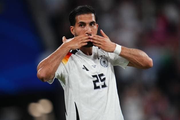 GER: Germany v Scotland. UEFA EURO, EM, Europameisterschaft,Fussball 2024 Emre Can of Germany celebrates the 5-1 during the UEFA Euro 2024 match between Germany and Scotland, Group A, date 1, played at Allianz Arena Stadium on June 14, 2024 in Munich, Germany. kpng Copyright: xBaguxBlancox xPRESSINPHOTOx PS_240614_GER_ESC_190