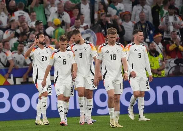 GER, EM UEFA 2024, Group A, Germany vs Scotland 14 06 2024, Allianz Arena, Munich, GER, EM UEFA 2024, Group A, Germany vs Scotland, in the picture Emre Can Germany 25 is happy about the goal for 5 1 nordphotoxGmbHx xBratic nph00250