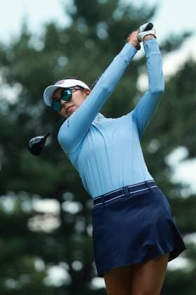 Meijer LPGA, Golf Damen Classic Alison Lee of the United States tees off on the 6th hole during Day Two of the Meijer LPGA Classic for Simply Give golf tournament at Blythefield Country Club in Belmont, MI, USA Friday, June 14, 2024. Belmont Michigan United States  Copyright: xJorgexLemusx originalFilename:lemus-meijerlp240614_npDxh.jpg