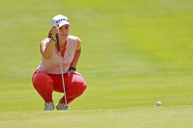 Meijer LPGA, Golf Damen Classic Benedetta Moresco of Italy lines up her putt on the third green during Day Two of the Meijer LPGA Classic for Simply Give golf tournament at Blythefield Country Club in Belmont, MI, USA Friday, June 14, 2024. Belmont Michigan United States  Copyright: xJorgexLemusx originalFilename:lemus-meijerlp240614_npnZq.jpg