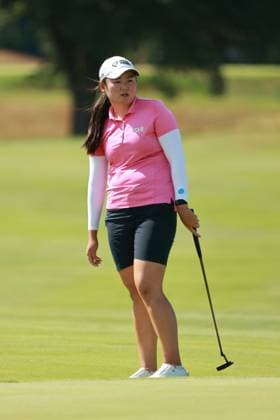 Meijer LPGA, Golf Damen Classic Alison Corpuz of the United States reacts to her putt on the second green during Day Two of the Meijer LPGA Classic for Simply Give golf tournament at Blythefield Country Club in Belmont, MI, USA Friday, June 14, 2024. Belmont Michigan United States  Copyright: xJorgexLemusx originalFilename:lemus-meijerlp240614_npYEA.jpg