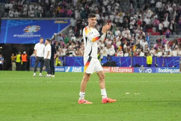 Kai Havertz Germany Germany, 07 thanks the fans Munich 14 06 2024 Germany vs Scotland, EURO2024 opening match, Group A, EM Arena Munich