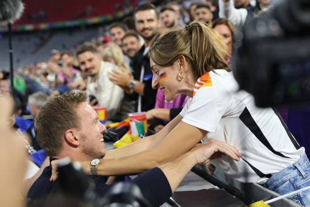 14 06 2024, Football, Men, UEFA European Championship 2024, Opening match, Group A, Germany Scotland, Coach Julian Nagelsmann Germany and girlfriend Lena Wurzenberger Munich Allianz Arena Bayern Germany EN Copyright: xSebastianxBachx