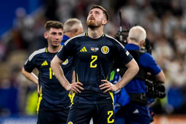 UEFA EURO 2024 Opening match Germany Scotland 14 06 2024 Anthony Ralston Scotland, 2 UEFA EURO 2024 Opening match Germany Scotland Munich Football Arena, Munich on 14 06 2024 Copyright: xBEAUTIFULxSPORTS Wunderlx