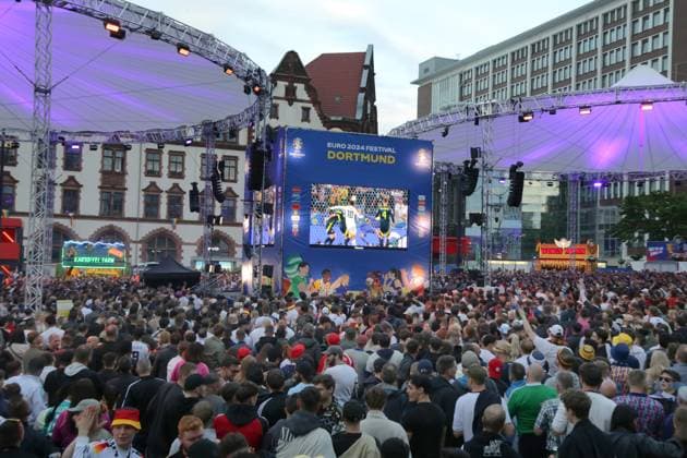EURO 2024, fan miles in NRW remain closed due to storms, archive images