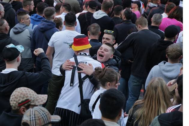 14 06 2024 Dortmund, Fanzone Friedensplatz, broadcast of opening match UEFA EURO2024 Germany vs. Scotland, final score 5 1