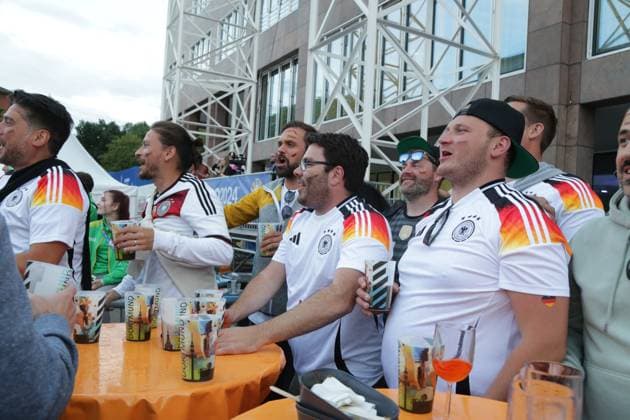14 06 2024 Dortmund, Fanzone Friedensplatz, broadcast of opening match UEFA EURO2024 Germany vs. Scotland, final score 5 1